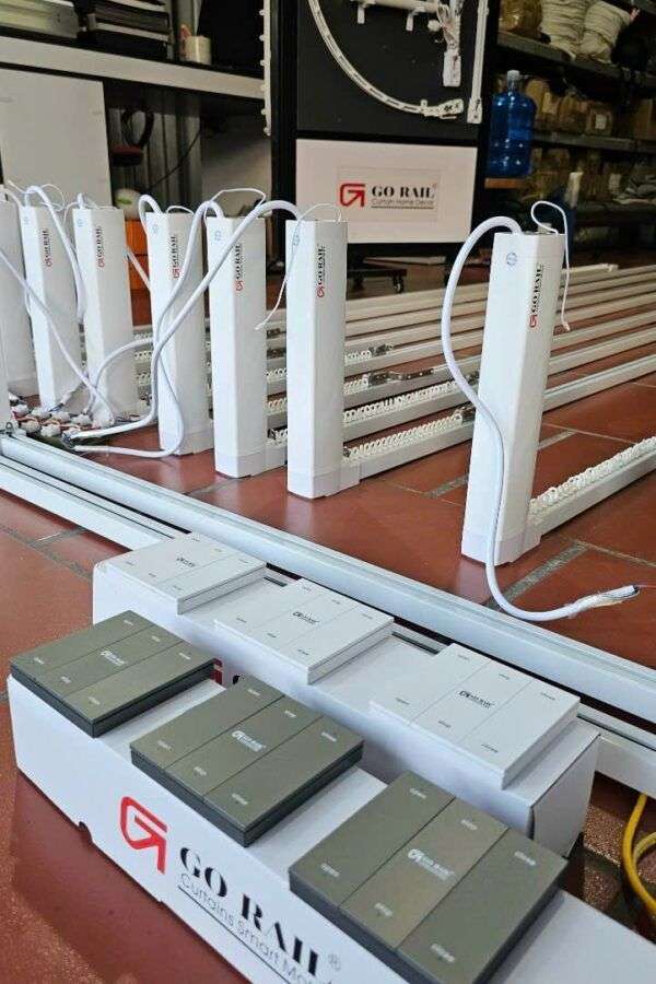 motorized curtain hardware for sale and installation at nairobi eastleigh with complete set of runners rail track and remote controller